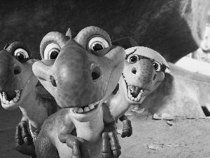 Ice Age 3, Ice Age, toddlers, shell, dinosaurs