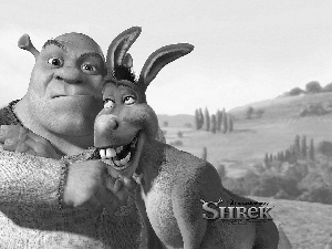 Shrek, donkey