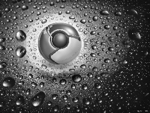 drops, Chrome, logo