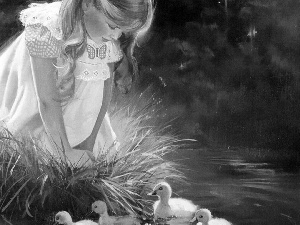 Donald Zolan, girl, ducks