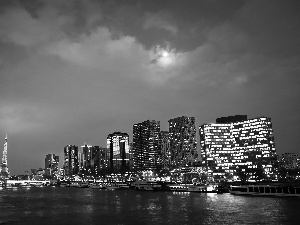 Paris, tower, Eiffla, evening