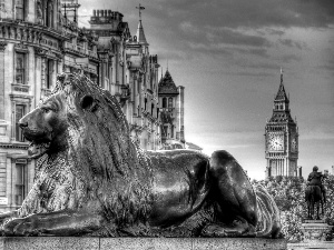 house, London, England, Lion