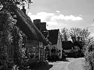 Houses, Nether Wallop Village, England, Way
