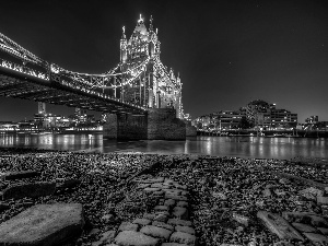 bridge, London, England, Tower Bridge