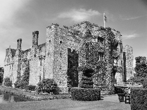 England, Castle, water