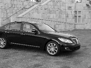 Black, Hyundai Equus