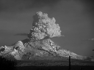 volcano, eruption