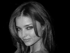 Hair, Miranda Kerr, face