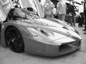 Front, Black, @, Ferrari FXX