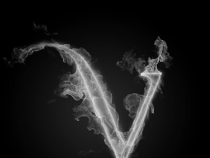 Flames, letter, V