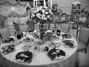 Flowers, ornamentation, Stool, pledges, tables