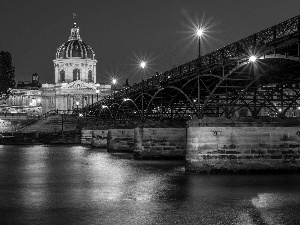 bridge, Paris, France, River