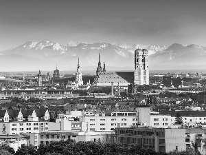 panorama, Munich, Germany, town