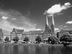 River, Luebeck, Germany, Trave