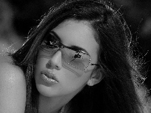 Jelena Jensen, girl, Glasses, Beauty