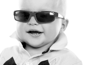 Glasses, boy, Red