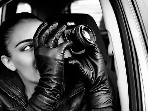 Gloves, Women, Camera