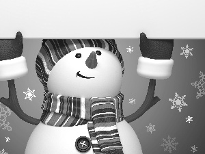 Gloves, Snowman, Scarf