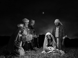 God, birth, Three, Kings, crib