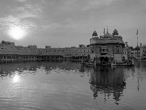 temple, india, Golden automobile