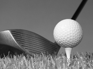 Golf, Ball, grass, Stick