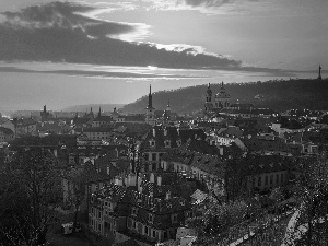 Czech Republic, Town, Great Sunsets, Prague