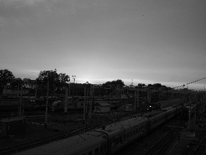 train, Trains, Great Sunsets
