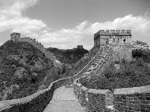 large, Chinese, green, wall
