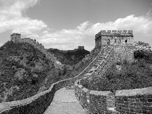 large, Chinese, green, wall