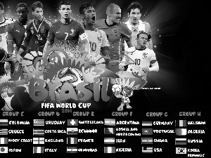 Brazil 2014, all, Groups, players