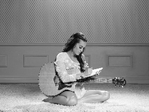 note-book, Katy Perry, Guitar