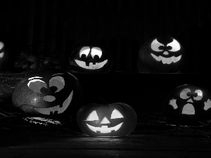 halloween, pumpkin, face