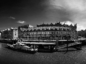 Hamburg, panorama, town