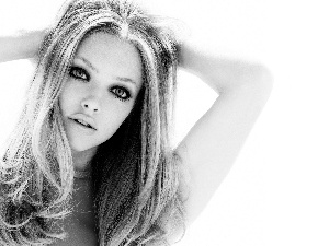 Women, raised, hands, Amanda Seyfried