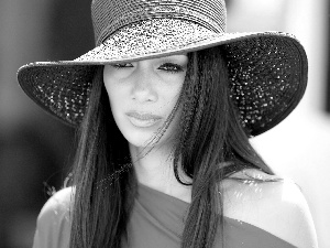 brunette, Nicole Trunfio, Hat