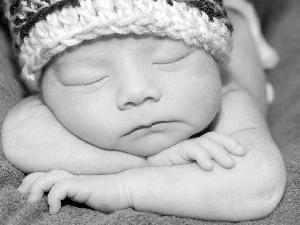 Sleeping, wool, Hat, Kid