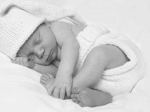 Hat, Kid, White