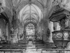 antique, France, HDR, Church