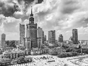 Palace of Culture, Poland, HDR, Warsaw