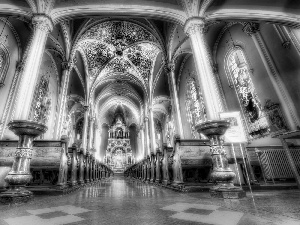 HDR, Church, interior