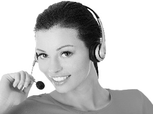 smiling, make-up, HEADPHONES, Women