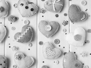 hearts, buttons, Valentine
