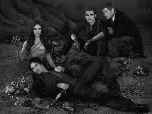 Nina Dobrev, The Vampire Diaries, Paul Wesley, Joseph Morgan, ian somerhalder, The Vampirie Diaries