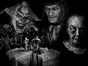 Dark, Clown, horror, birthday