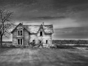 abandoned, house