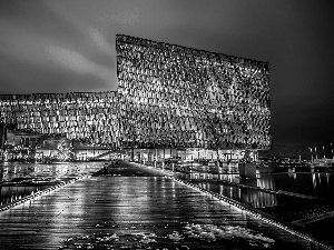 house, Europe, Reykjavik, Night, iceland