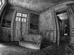 sofa, manor-house