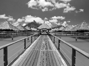 Platform, Bora, on Stilts, Laguna, Bora, Houses, pier