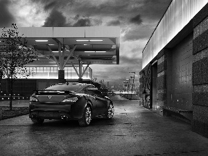 buildings, dark, Hyundai Genesis Coupe