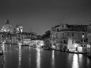 Italy, Venice, Night